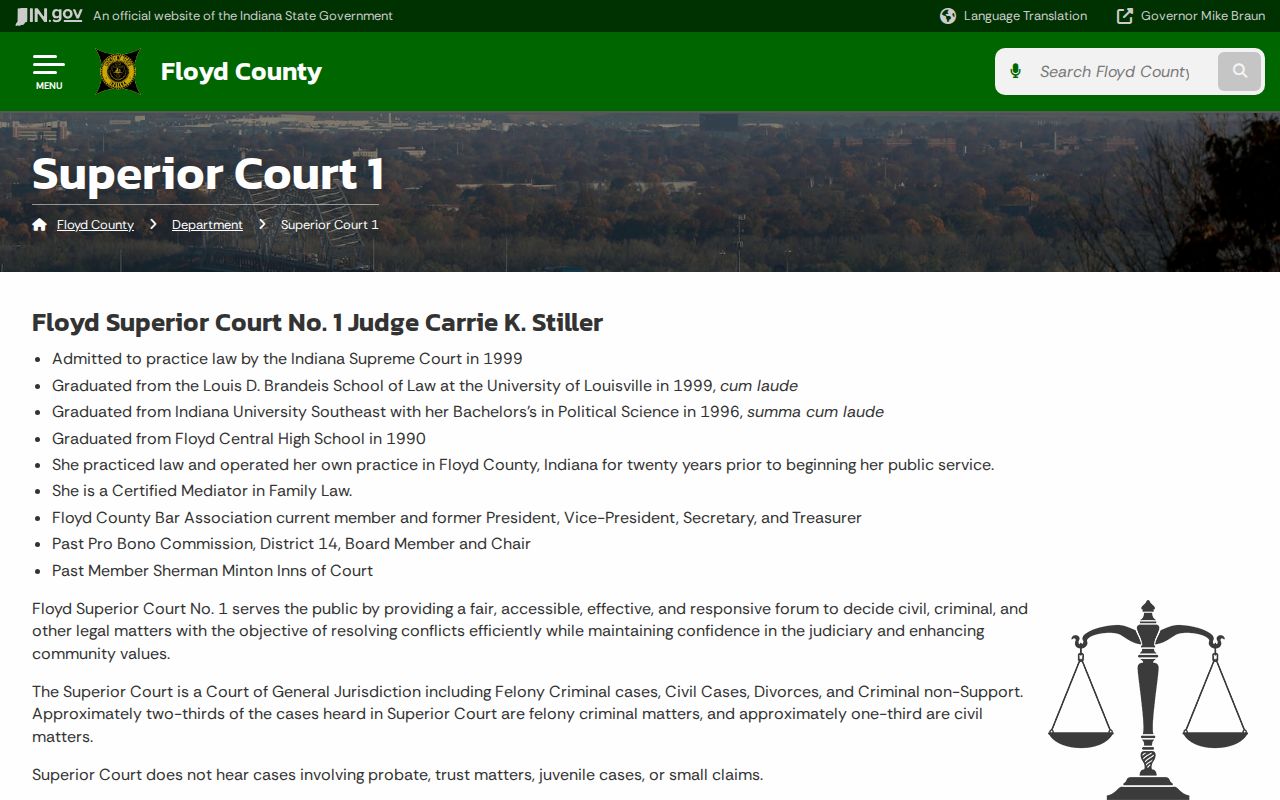 Floyd County warrant check Superior Court 1
