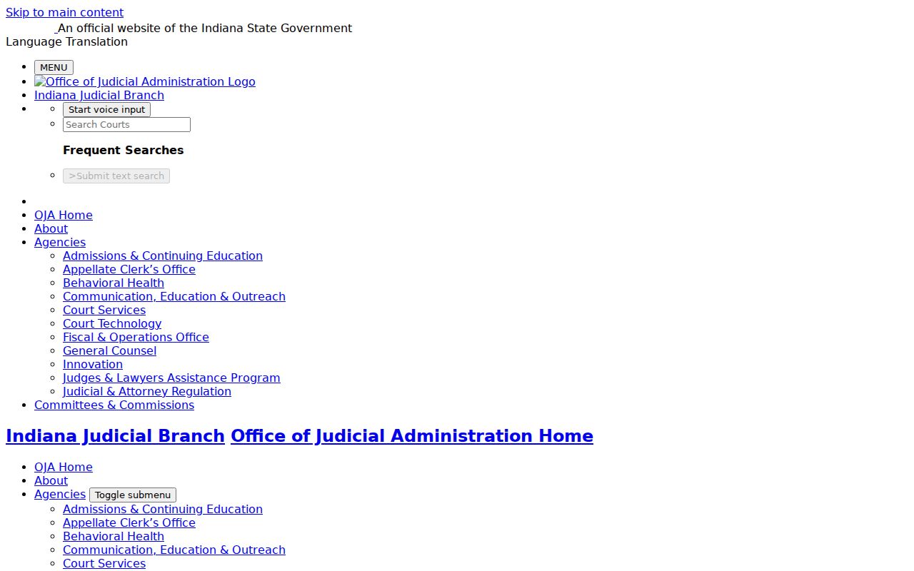 Indiana tax warrant system information