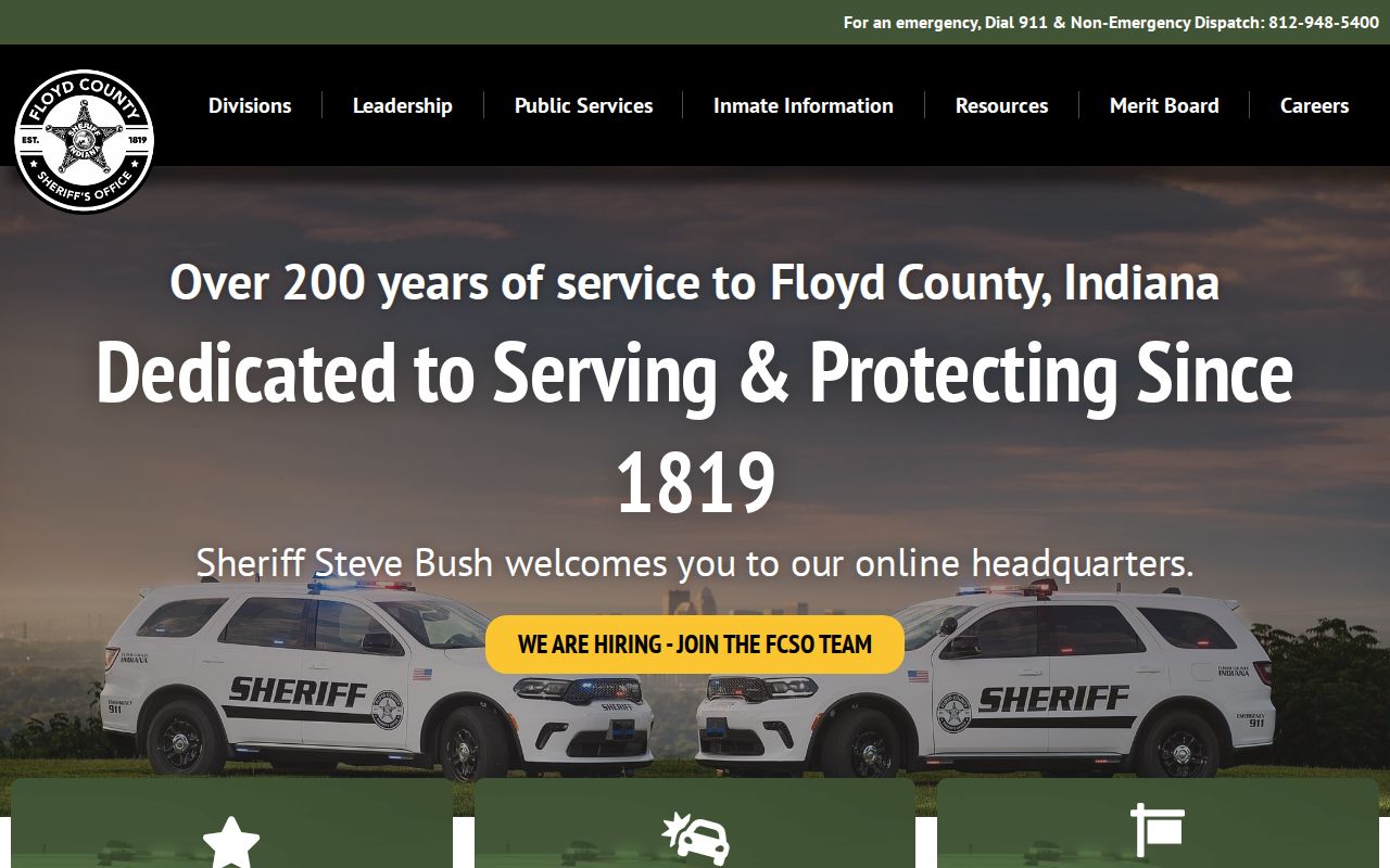 Floyd County Sheriff routes for warrant record questions